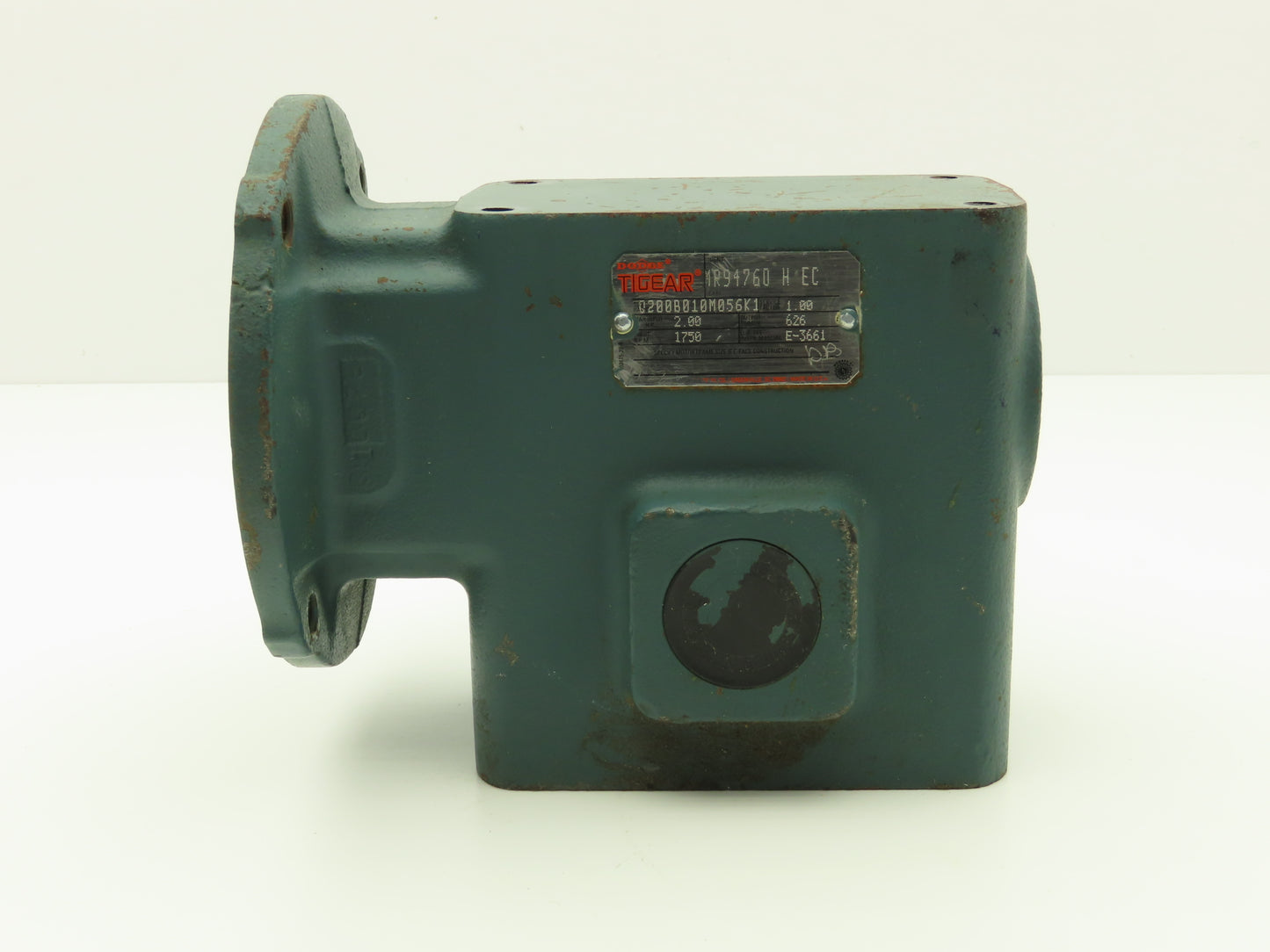 Dodge Tigear MR94760 H EC Worm Gearbox 10:1 Reducer 2Hp 175rpm 56C LH