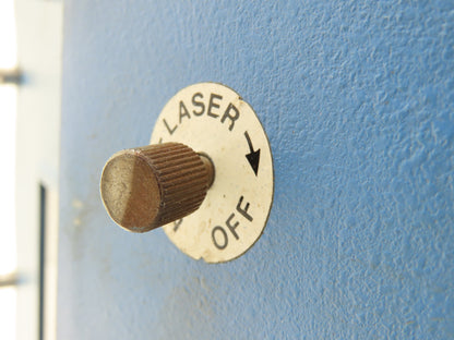 Accu-Sort 70VV Laser Barcode Scanner Cast Aluminum Enclosure Mirror Mount Broke