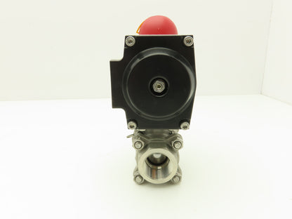 Dynaquip 1AWR5 Pneumatic Actuator with 1"NPT Stainless Ball Valve 80psi