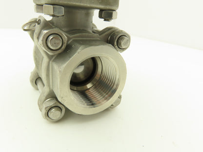 Dynaquip 1AWR5 Pneumatic Actuator with 1"NPT Stainless Ball Valve 80psi