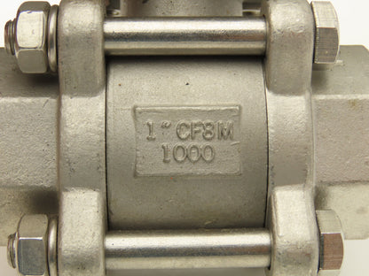 Dynaquip 1AWR5 Pneumatic Actuator with 1"NPT Stainless Ball Valve 80psi