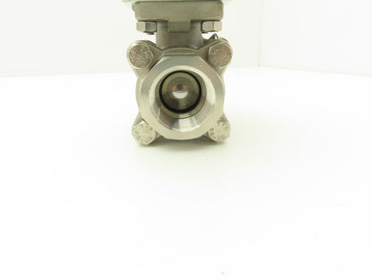 Dynaquip 1AWR5 Pneumatic Actuator with 1"NPT Stainless Ball Valve 80psi