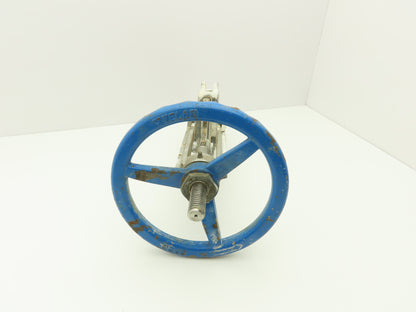 Velan L10-0320C-13BL 3" 316 Stainless Knife Gate Valve Rising Stem 10" Handwheel