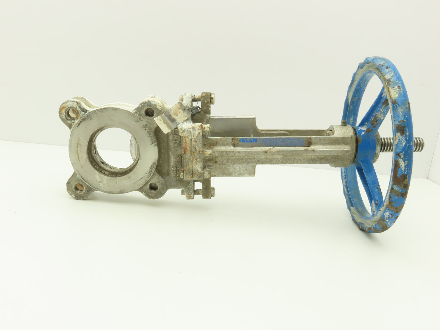 Velan L10-0320C-13BL 3" 316 Stainless Knife Gate Valve Rising Stem 10" Handwheel