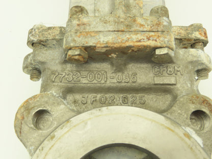 Velan L10-0320C-13BL 3" 316 Stainless Knife Gate Valve Rising Stem 10" Handwheel