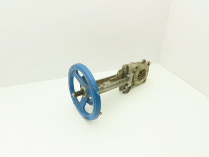 Velan L10-0320C-13BL 3" 316 Stainless Knife Gate Valve Rising Stem 10" Handwheel