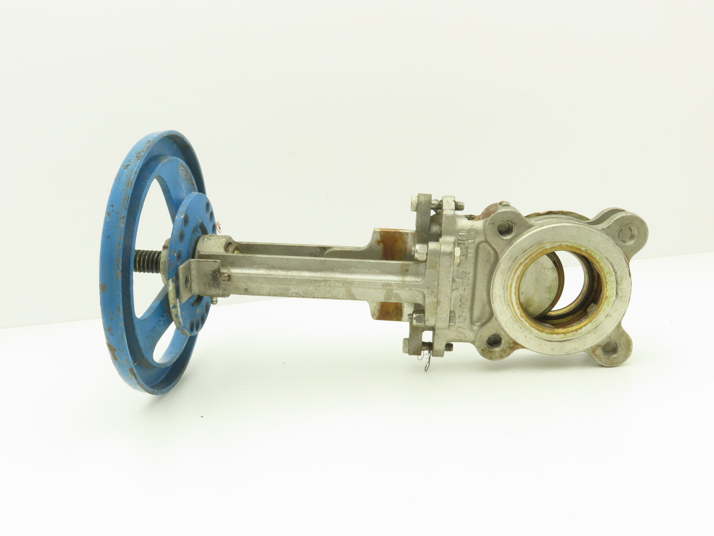 Velan L10-0320C-13BL 3" 316 Stainless Knife Gate Valve Rising Stem 10" Handwheel