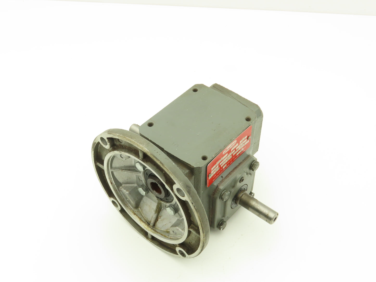 Dayton 4Z006C Worm Gearbox 10:1 Reducer 173rpm 3/4Hp 56C Dual Output