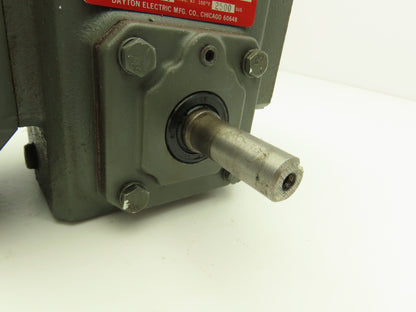Dayton 4Z006C Worm Gearbox 10:1 Reducer 173rpm 3/4Hp 56C Dual Output