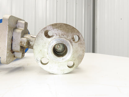 Jamesbury Quadra-Powr X QPX1CIK15 Actuator 1" Flanged SS Ball Valve & Positioner