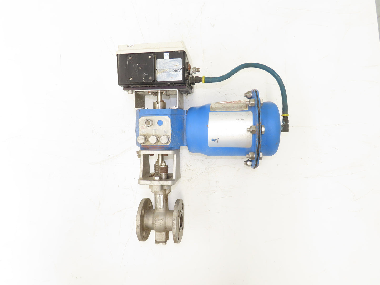 Jamesbury Quadra-Powr X QPX1CIK15 Actuator 1" Flanged SS Ball Valve & Positioner
