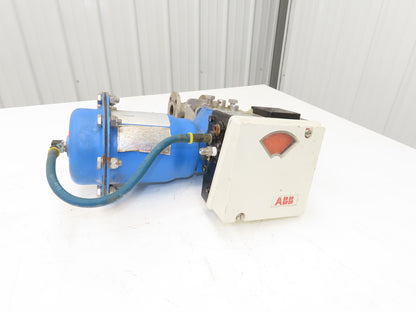 Jamesbury Quadra-Powr X QPX1CIK15 Actuator 1" Flanged SS Ball Valve & Positioner