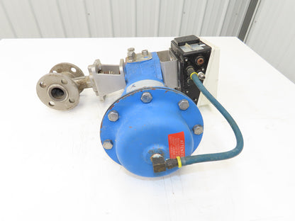 Jamesbury Quadra-Powr X QPX1CIK15 Actuator 1" Flanged SS Ball Valve & Positioner