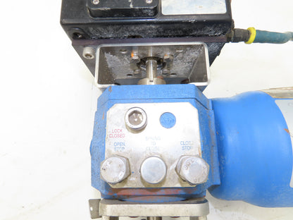 Jamesbury Quadra-Powr X QPX1CIK15 Actuator 1" Flanged SS Ball Valve & Positioner