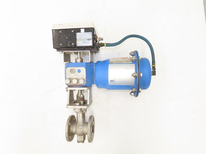 Jamesbury Quadra-Powr X QPX1CIK15 Actuator 1" Flanged SS Ball Valve & Positioner