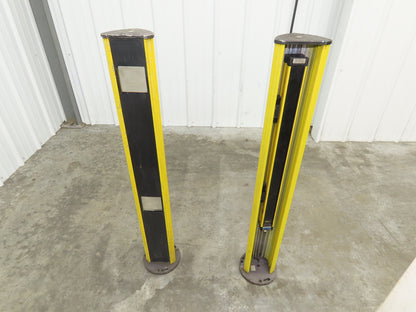 Sick 1015620 MSLE 02 25011 Light Curtain Set w/2 Mirror Stands & Control Station