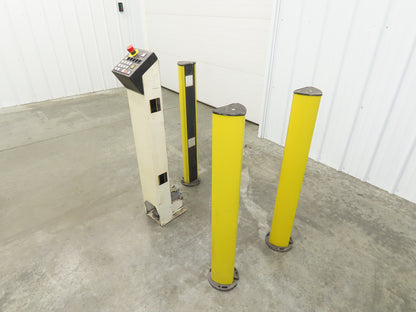 Sick 1015620 MSLE 02 25011 Light Curtain Set w/2 Mirror Stands & Control Station