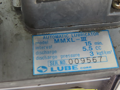 Lube Corp MMXL-III Automatic Lubricator CNC Oil Pump 5.5cc Discharge / 15 min