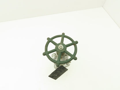 Edward 1049Y Right Angle Stop Valve 1" Socket Weld 3600 CWP 1830 PSI Rising Stem