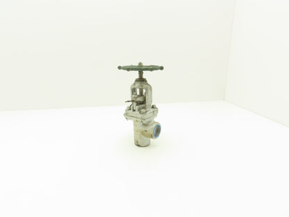 Edward 1049Y Right Angle Stop Valve 1" Socket Weld 3600 CWP 1830 PSI Rising Stem