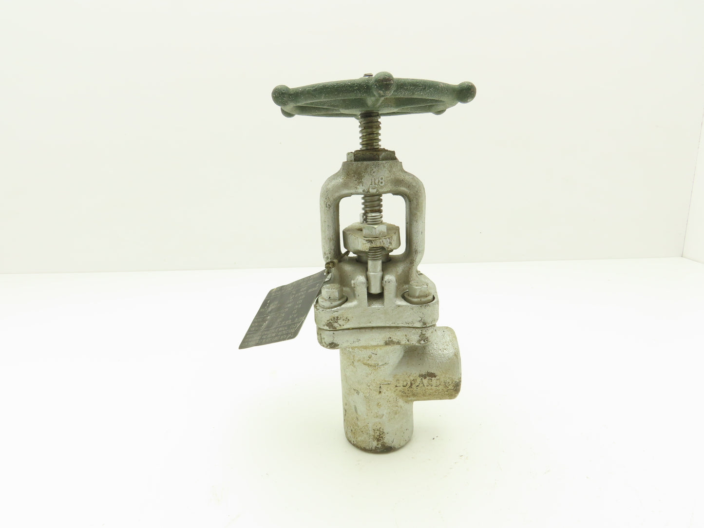 Edward 1049Y Right Angle Stop Valve 1" Socket Weld 3600 CWP 1830 PSI Rising Stem