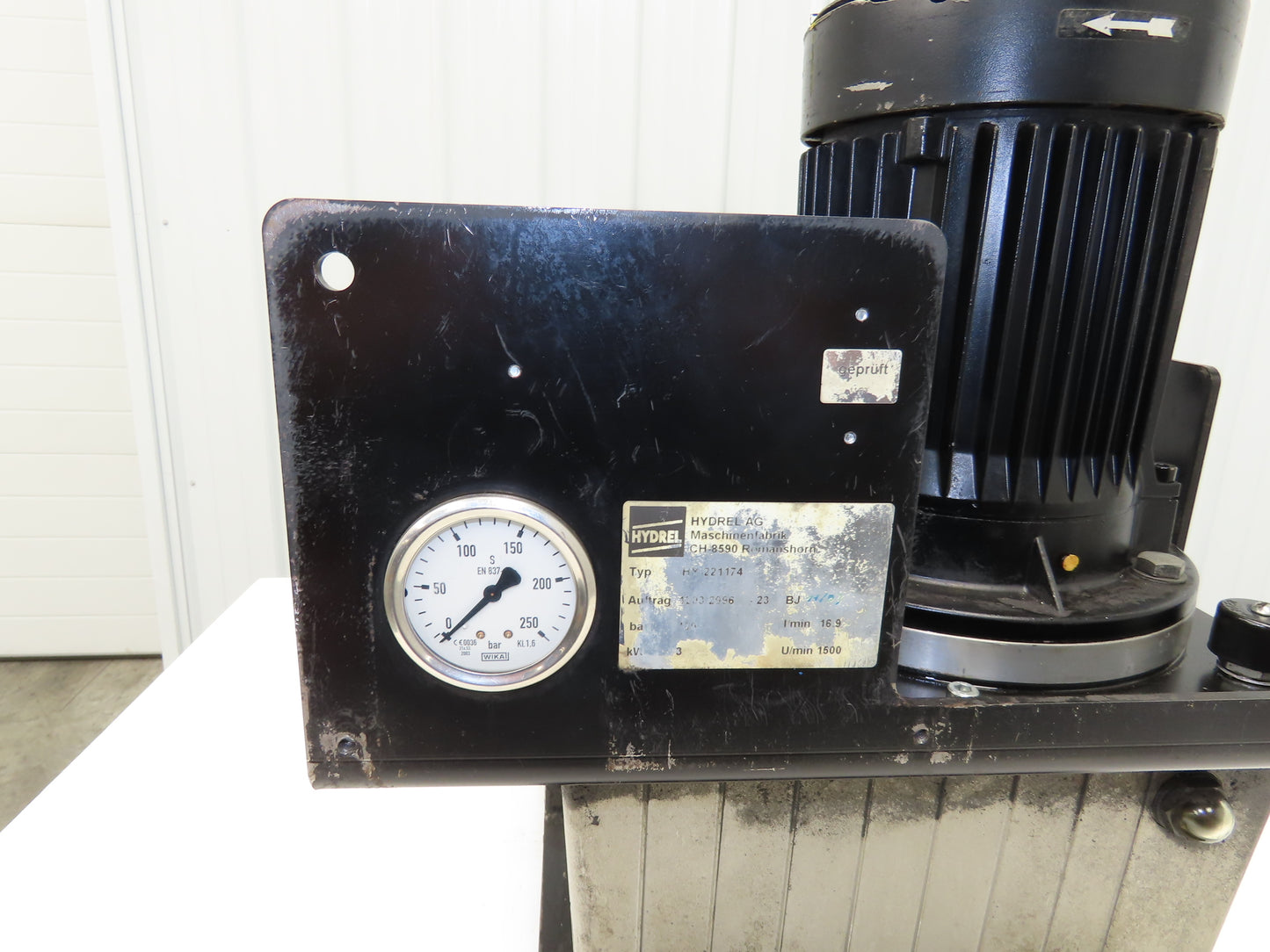 Hydrel AG HY 221174  Hydraulic Power Unit 3KW 480V 3PH 1450 PSI 16.9l/min Pump