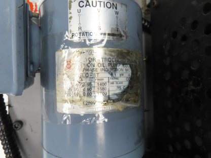 Nippon TOP-13MA Trochoid Spindle Oil Cooler Unit Pump 7 Gal Tank 220V Motor