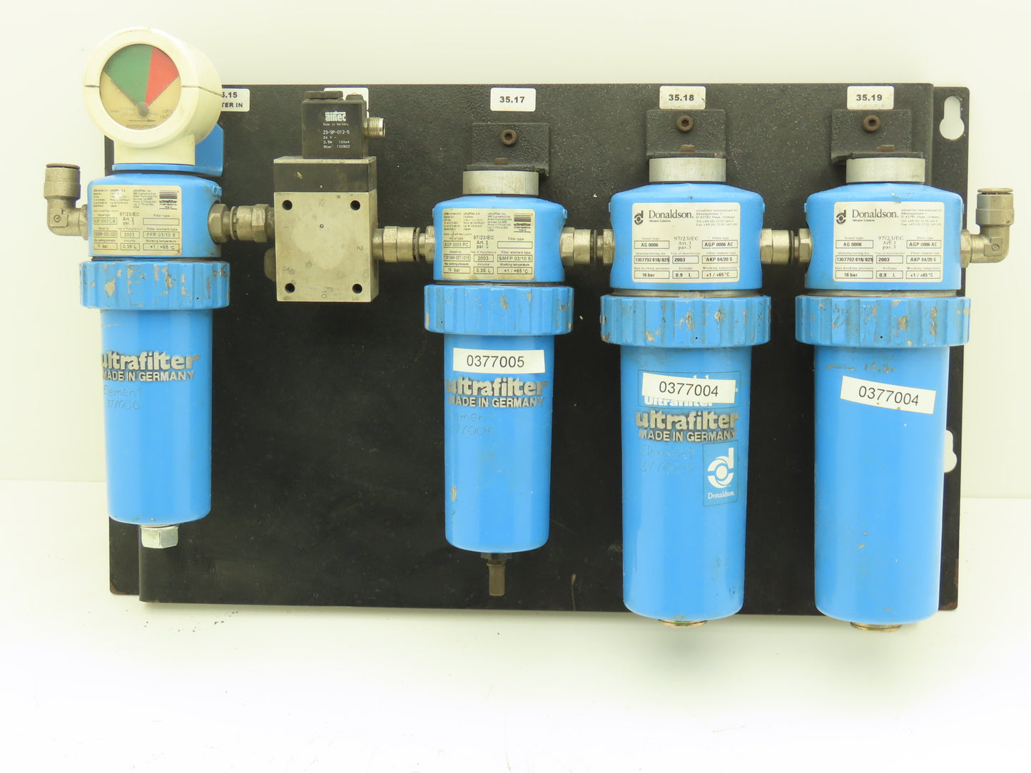 Donaldson/ Airtec AG 0006 Filter Assembly with Valve M 07 310-HN 4 Filters