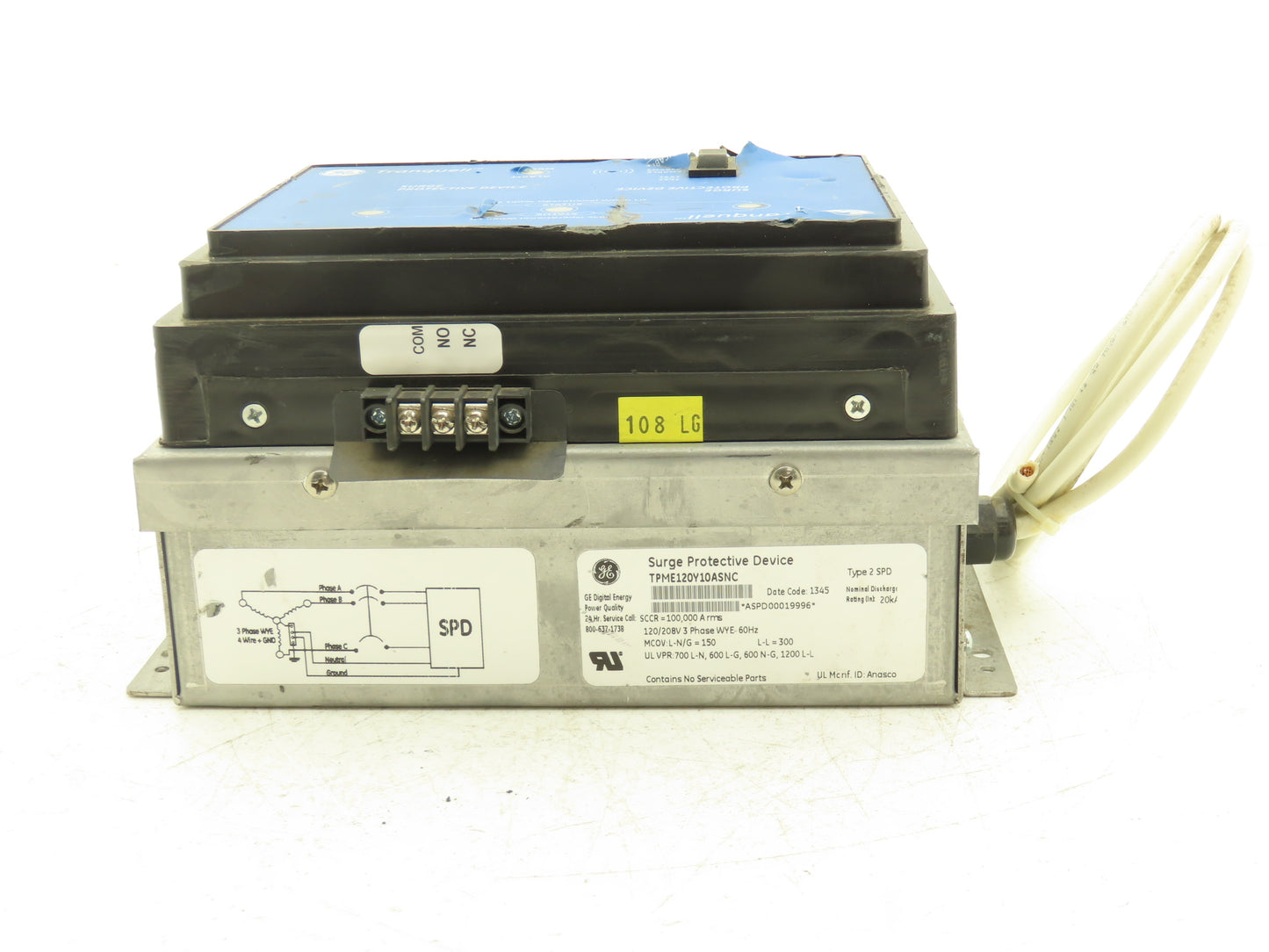 General Electric TPME120Y10ASNC Tranquell Surge Protective Device 120/208 3Ph