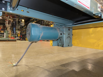 Hytrol 18"x 50' 10" Slider Bed Conveyor 15.5" Belt 2Hp 3PH Center Drive 50FPM