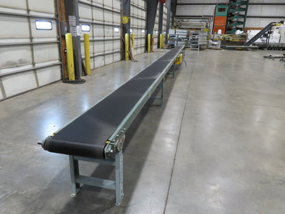 Hytrol 18"x 50' 10" Slider Bed Conveyor 15.5" Belt 2Hp 3PH Center Drive 50FPM