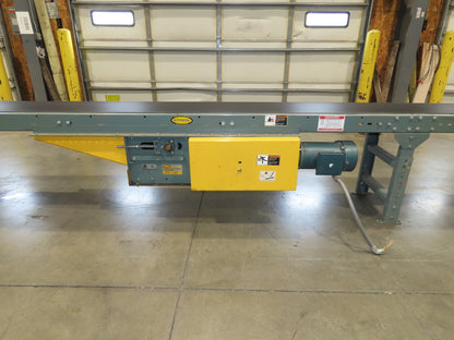 Hytrol 18"x 50' 10" Slider Bed Conveyor 15.5" Belt 2Hp 3PH Center Drive 50FPM