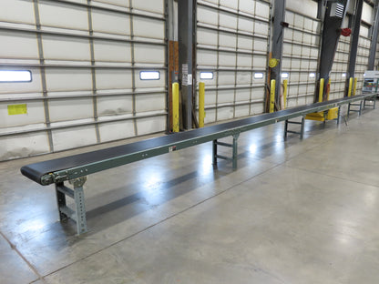 Hytrol 18"x 50' 10" Slider Bed Conveyor 15.5" Belt 2Hp 3PH Center Drive 50FPM