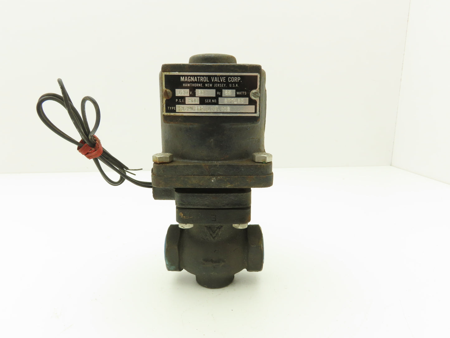 Magnatrol E129L63Z LIQ.CO2 Bronze Solenoid Globe Valve 3/4"npt 500psi 120V