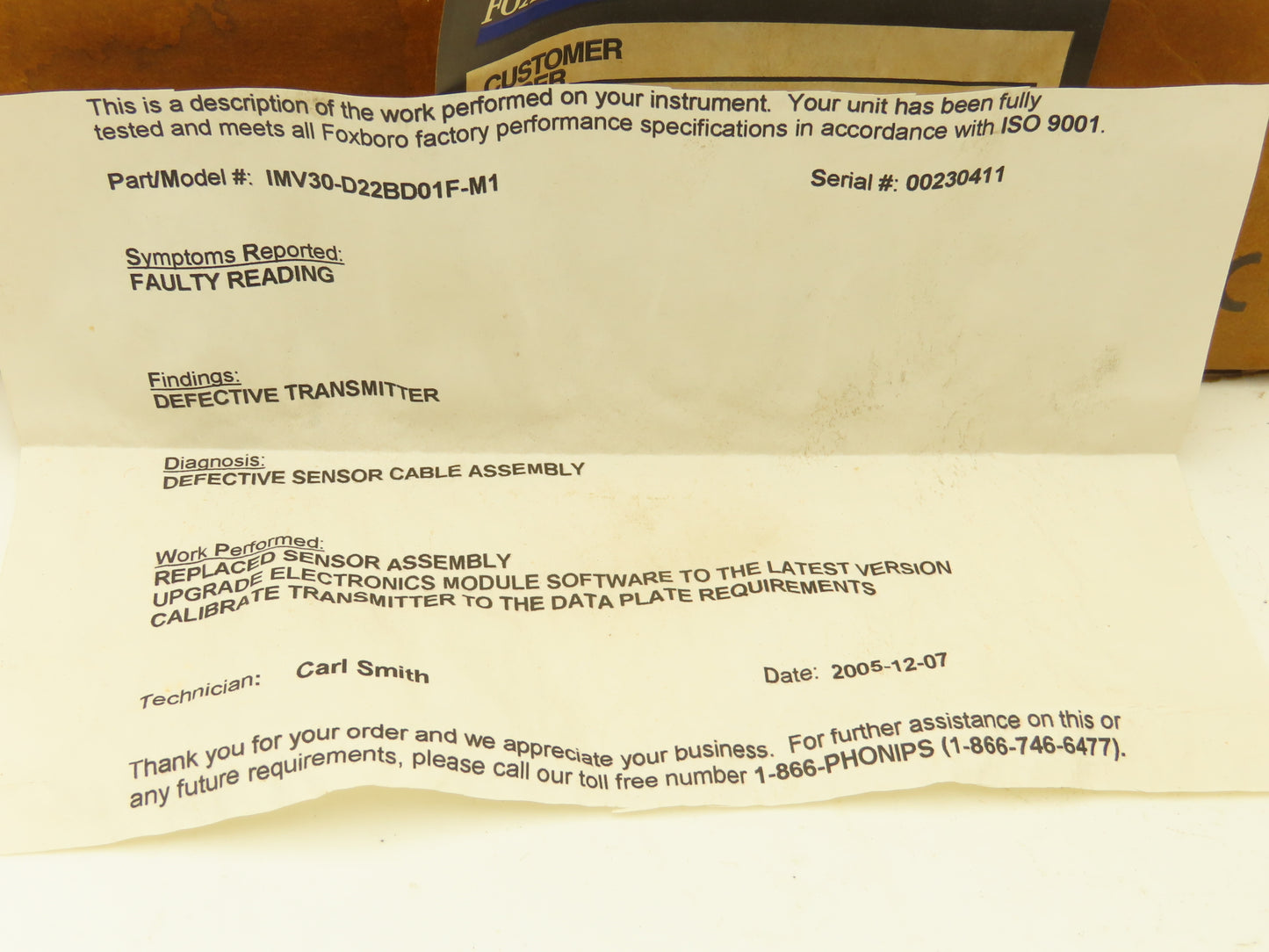 Foxboro IMV30-D22BD01F-M1 Electronic Pressure Transmitter 12.5-42VDC 300PSIA