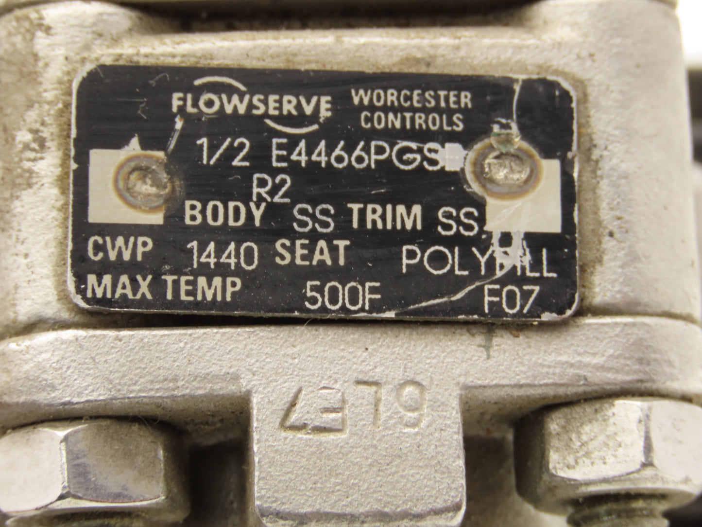 Flowserve MK501 Pneumatic Actuator with 1/2"NPT Stainless Ball Valve 1440 CWP