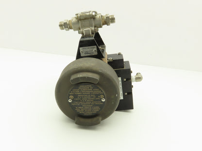 Flowserve MK501 Pneumatic Actuator with 1/2"NPT Stainless Ball Valve 1440 CWP