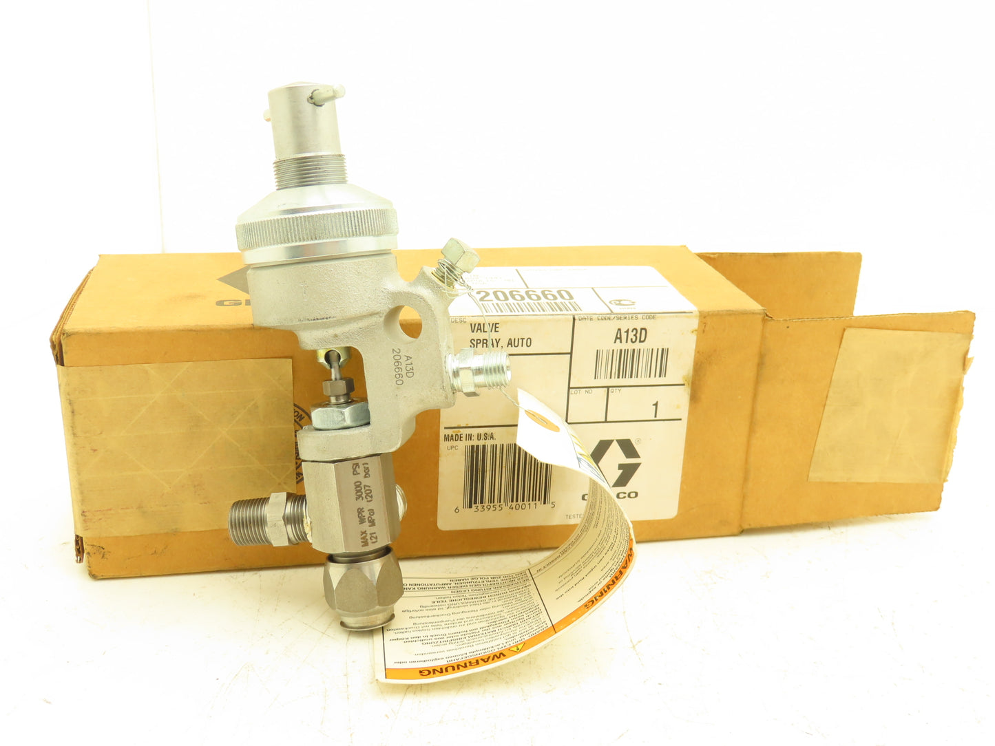 Graco 206-660 Hydra-Mastic Stainless Steel Automatic Spray Gun