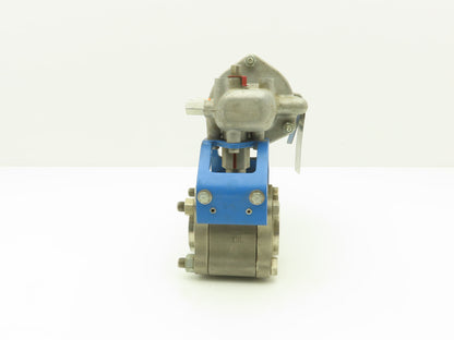 Jamesbury 1 1/2" 4CX 3600 MT3 316SS Socket Ball Valve & Pneumatic Actuator ST50E