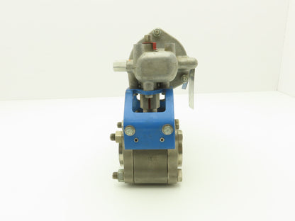 Jamesbury 1 1/2" 4CX 3600 MT3 316SS Socket Ball Valve & Pneumatic Actuator ST50E