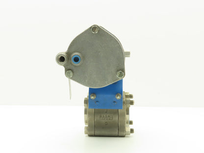 Jamesbury 1 1/2" 4CX 3600 MT3 316SS Socket Ball Valve & Pneumatic Actuator ST50E