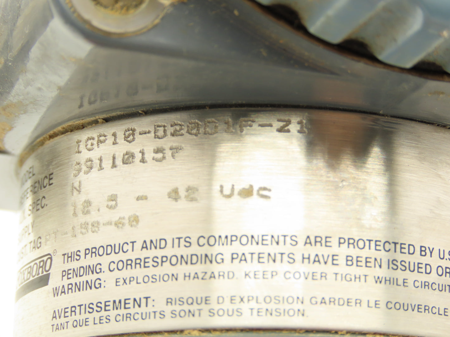 Foxboro IGP10-D20D1F-Z1 Pressure Transmitter 1/2" Stainless Manifold 300 PSI