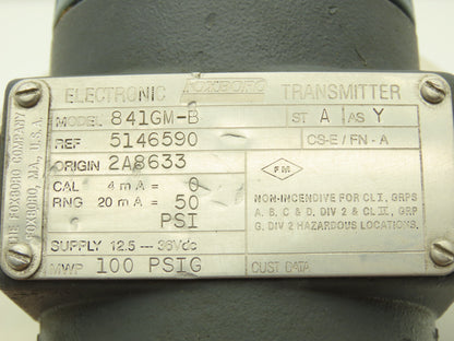 Foxboro 841GM-B Pressure Transmitter 0-50psi w/Ametek Sensor SC-3" 150 Flange