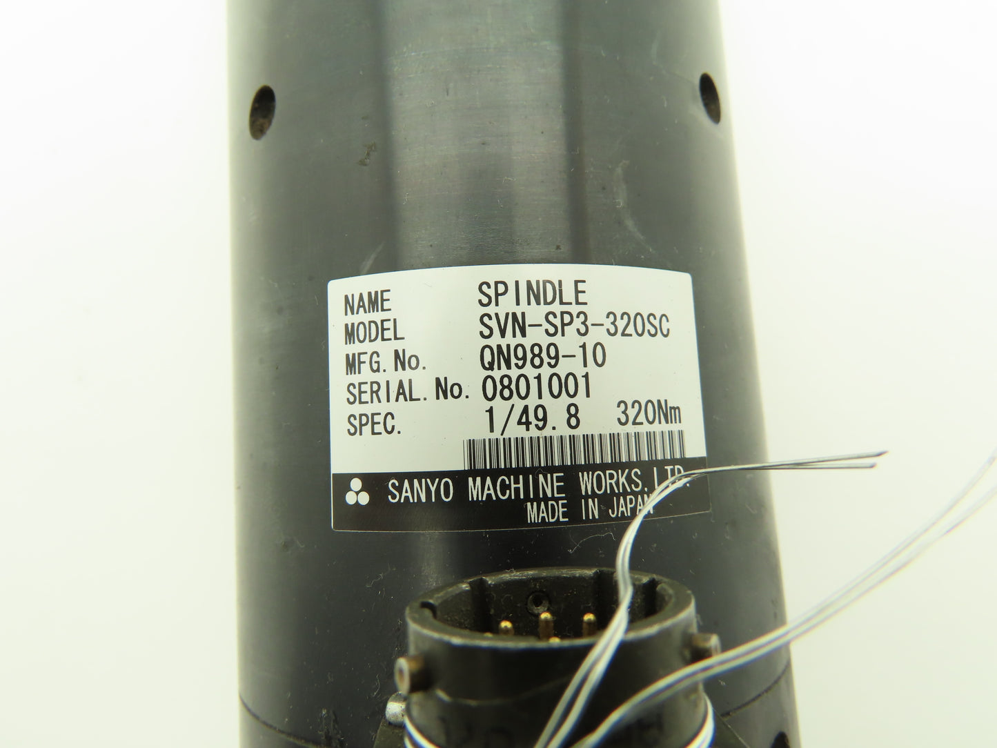 Sanyo Lubbering SVN-SP3-320SC Electric Servo Nutrunner 18mm Right Angle 320Nm