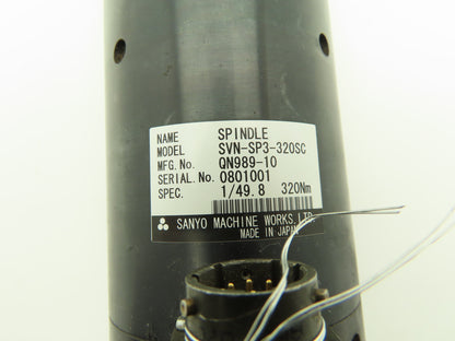 Sanyo Lubbering SVN-SP3-320SC Electric Servo Nutrunner 18mm Right Angle 320Nm