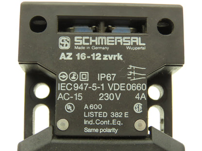 Schmersal AZ16-12ZVRK Safety Interlock Switch 1/NO 2/NC Contacts  Lot of 5