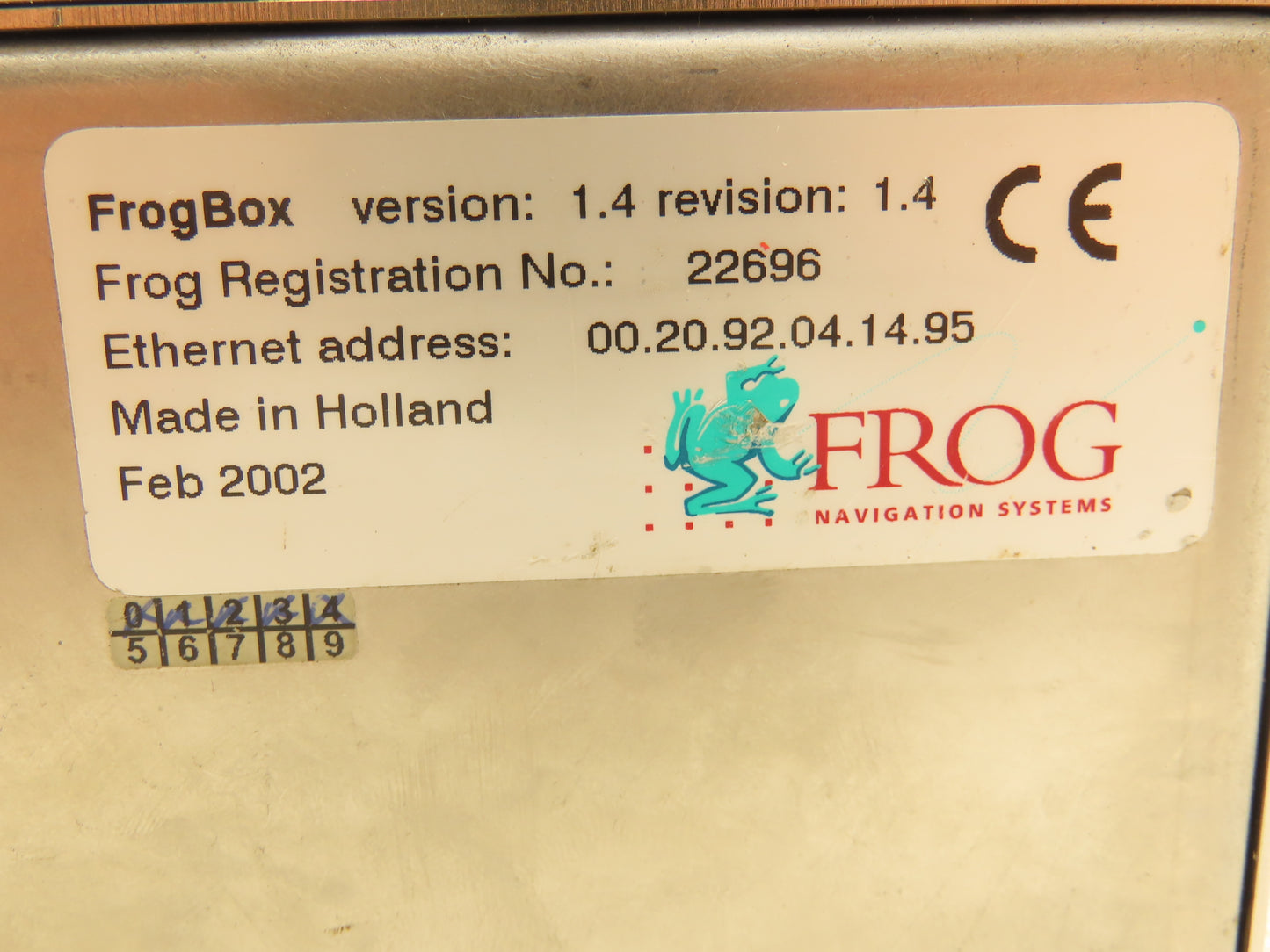Frog Navigation Systems Communication and Video Box Version Revision 1.4