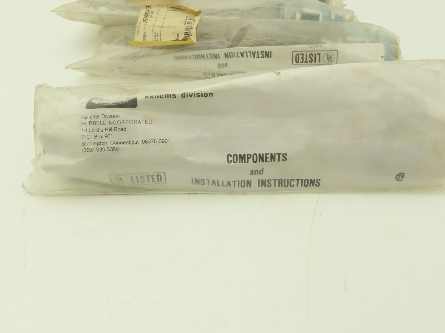 Hubbell 074093513 Liquidtight Flexible Conduit Grip Connector 3/4" Lot of 4