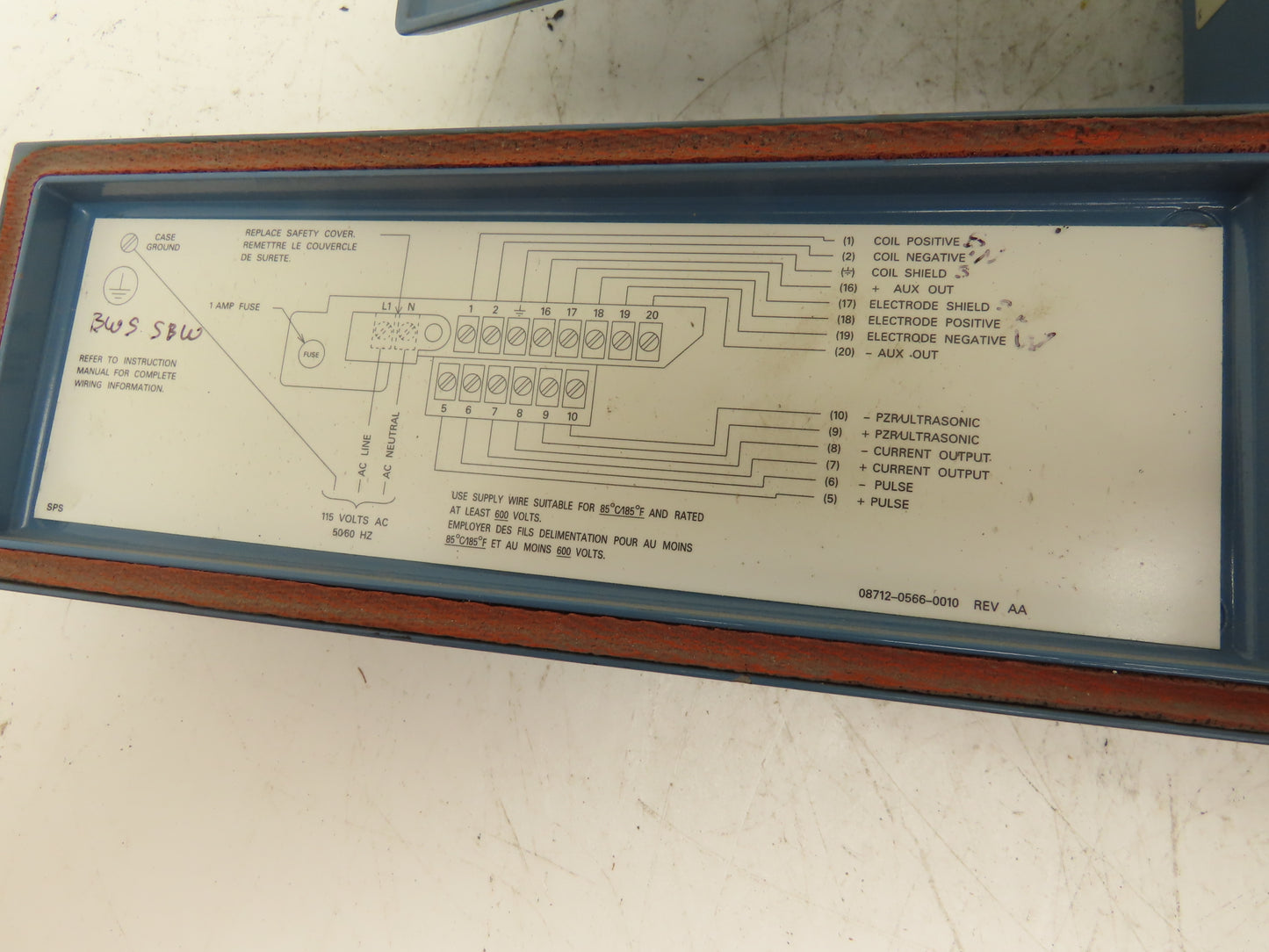 Rosemount 8712U R12N5M4 Magnetic Flow Transmitter 115V Smart Family NEMA 4X