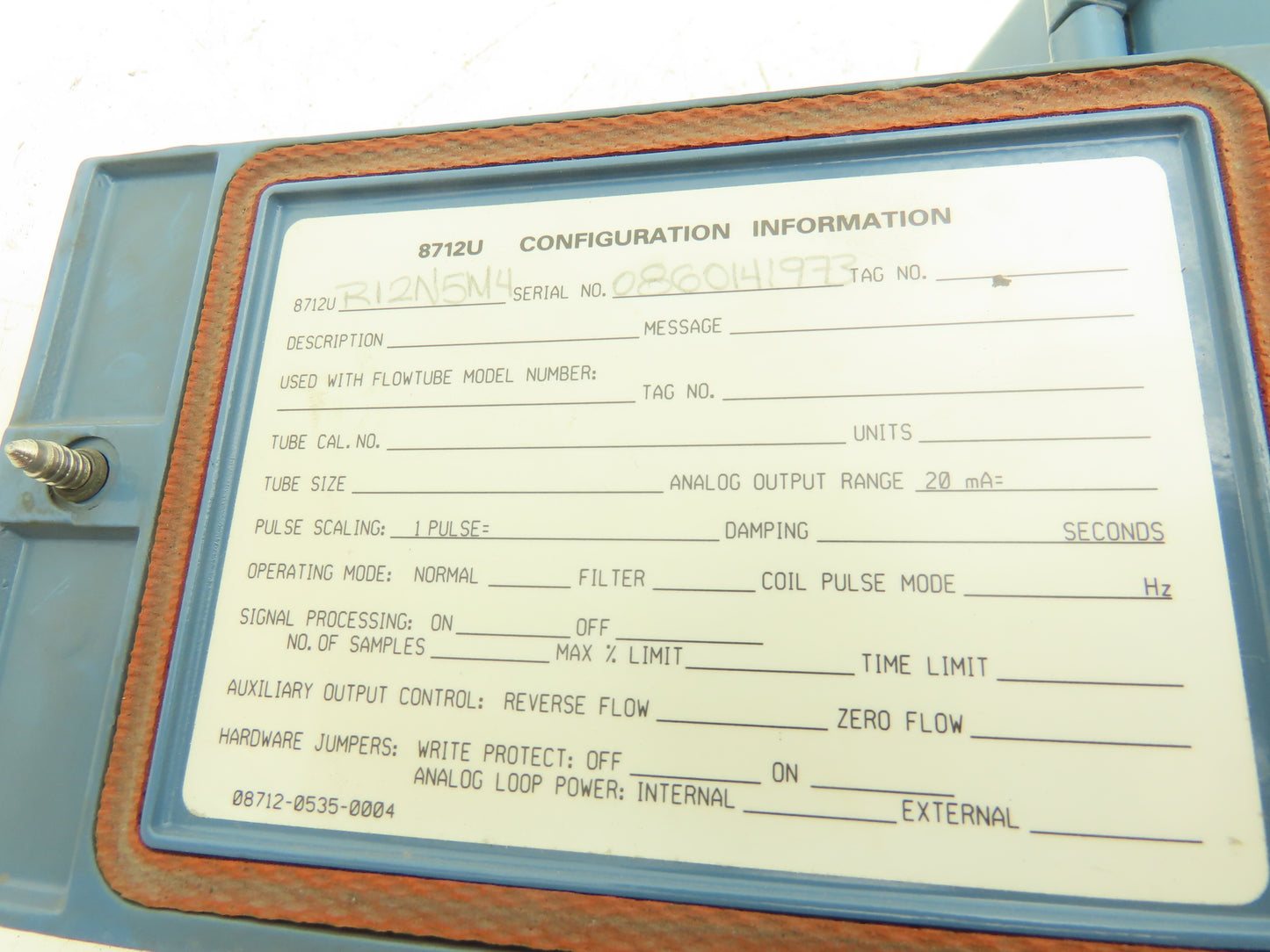 Rosemount 8712U R12N5M4 Magnetic Flow Transmitter 115V Smart Family NEMA 4X